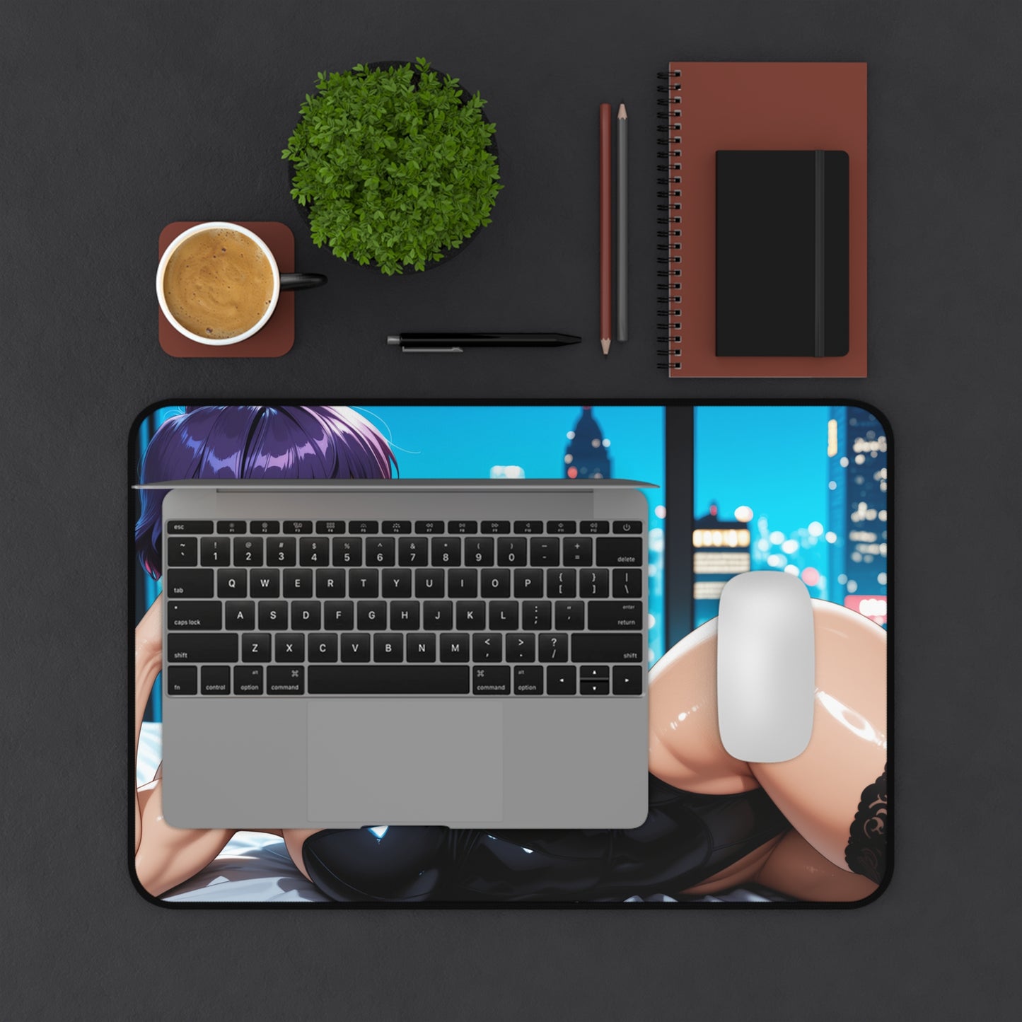 Motoko Kusanagi Gaming Mouse Pad, Ghost in the Shell Desk Mat, Cyberpunk Anime Setup