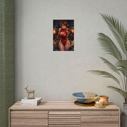 Taki Soulcalibur Poster Anime Girl Wall Art Fantasy Fighter Woman Print Gaming Room Decor Character Artwork Gift