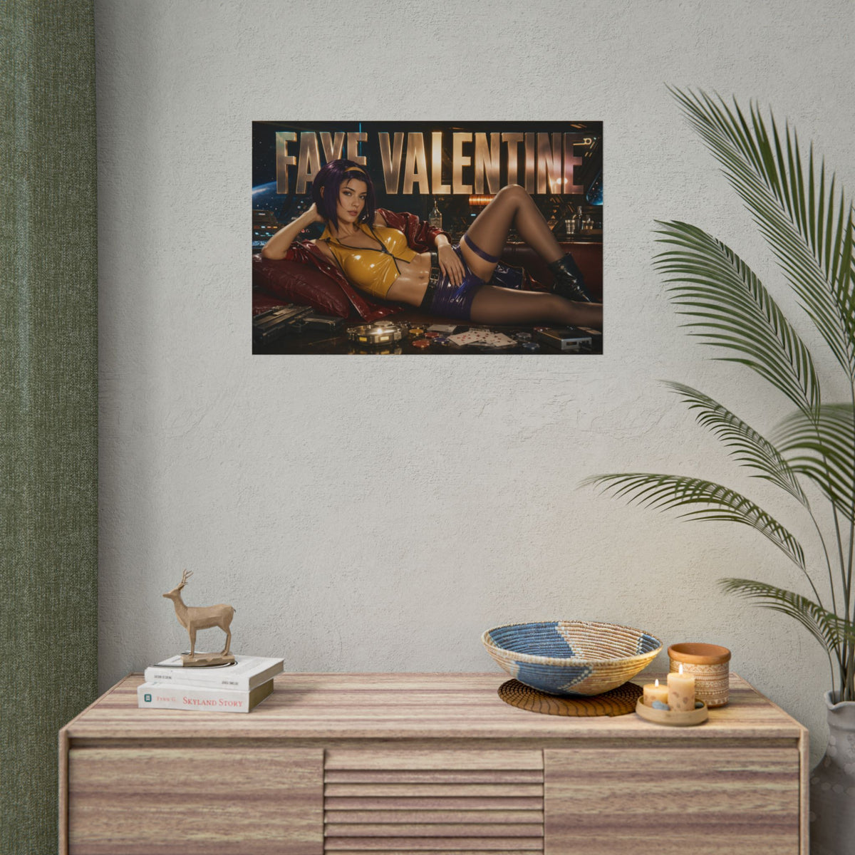 Anime Room Decor Faye Valentine Cowboy Bebop Poster Wall Art Character Print
