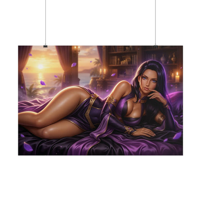 Nico Robin Poster, Anime Wall Art, Fantasy Print, Gamer Decor