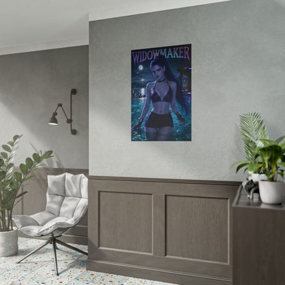 Gaming Wall Art Widowmaker Overwatch Poster Bedroom Game Room Decor Art Print