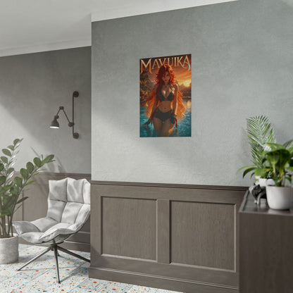 Mavuika Genshin Impact Poster Anime Wall Art Manga Style Bedroom Room Decor