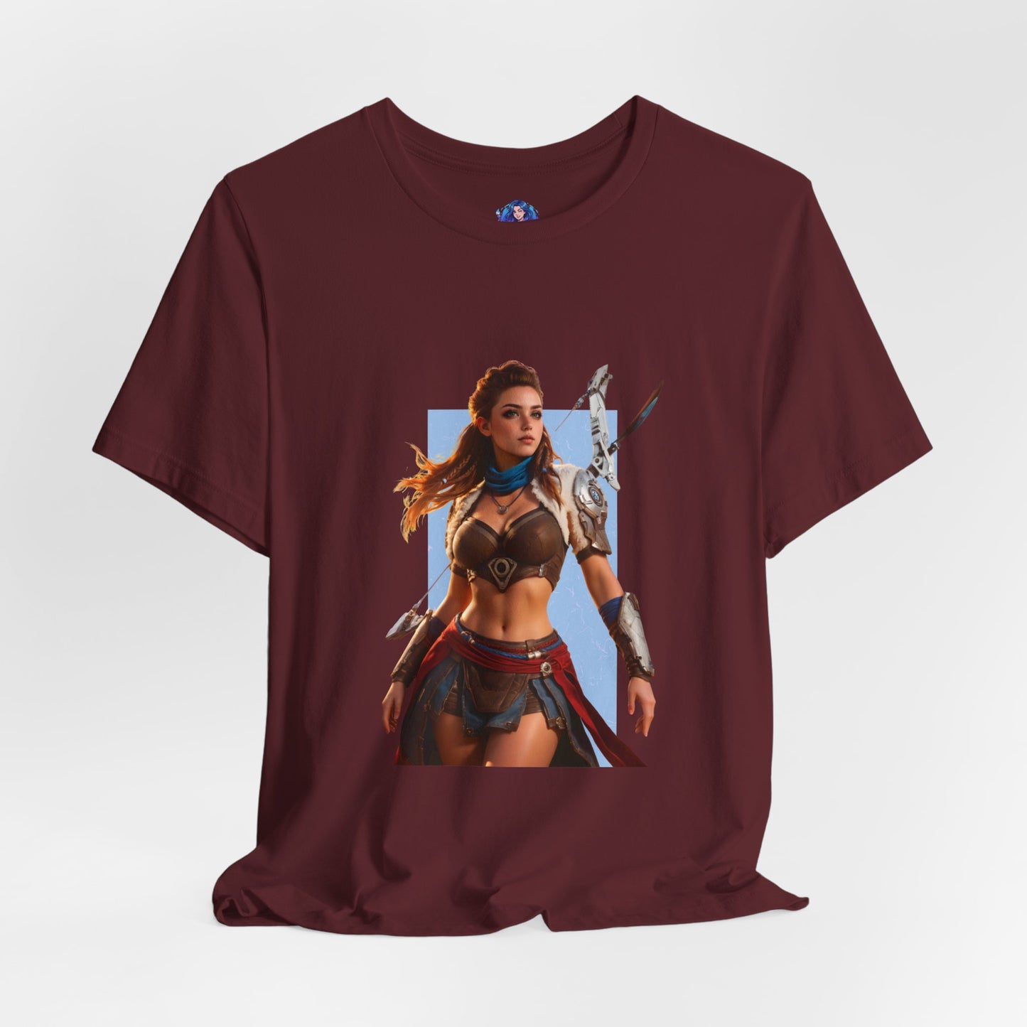 Aloy-T-Shirt | Horizon-Heldin-Shirt für Gamer &amp; Anime-Fans | Tapfere Jägerin-Shirt