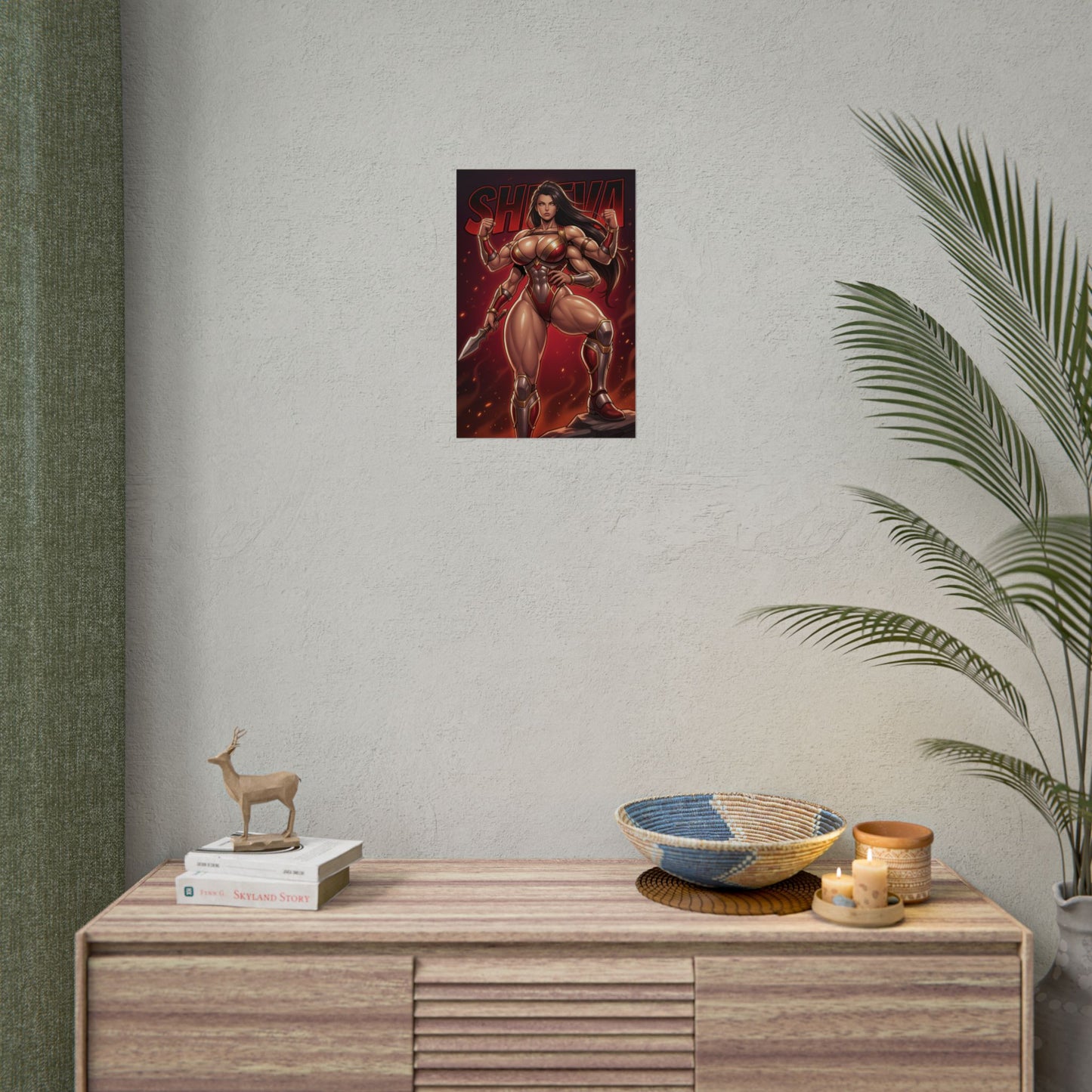 Sheeva Mortal Kombat Poster, Mortal Kombat Wall Art, Four Arm Warrior Girl Decor, Fighting Game Wall Art, Gamer Gift