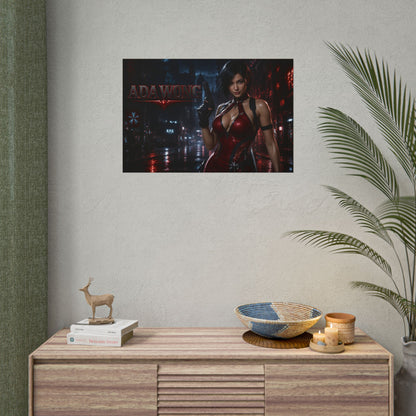 Gaming Wall Art Ada Wong Poster Game Room Decor Gamer Gift Art Print
