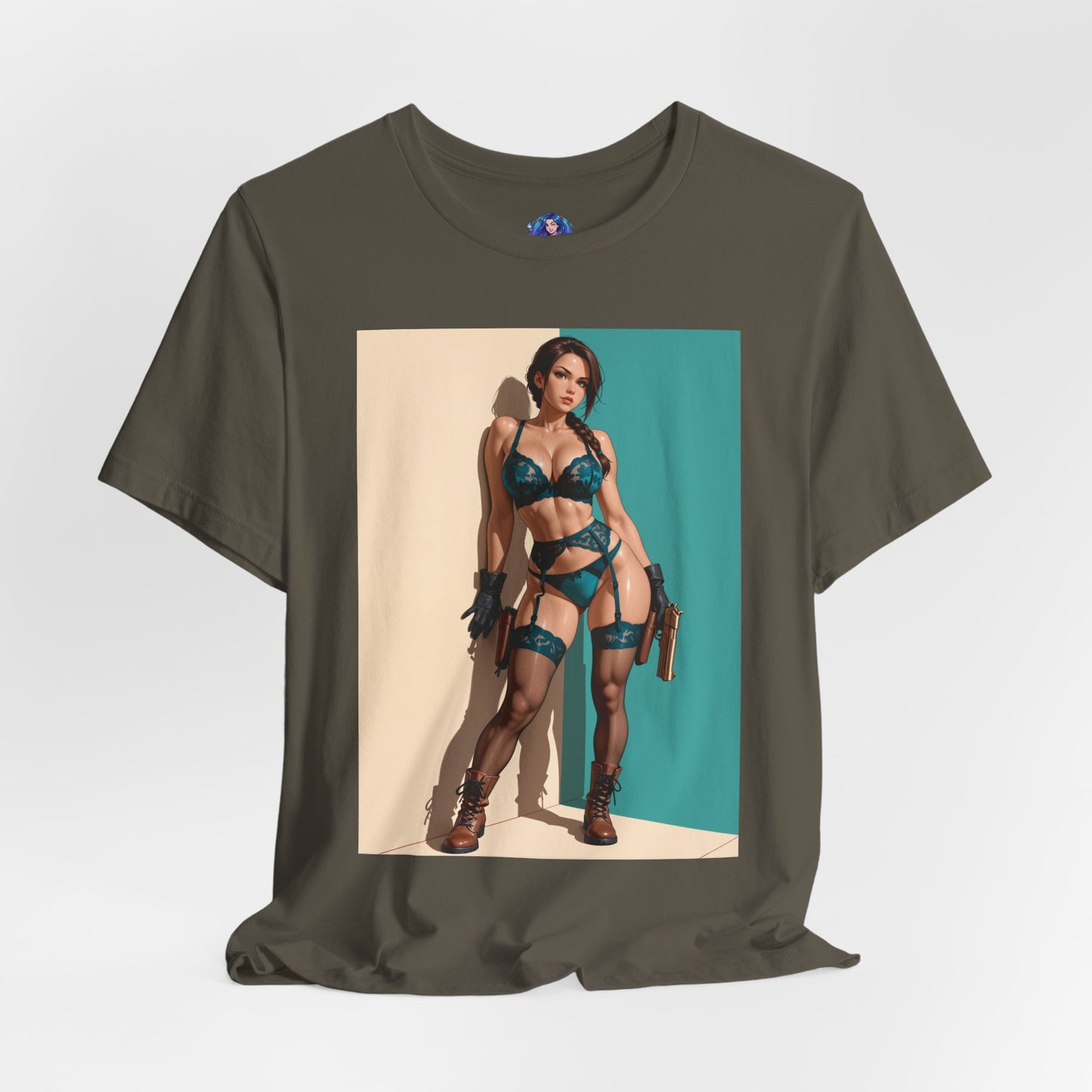 Lara Croft Shirt | Tomb Raider Anime-T-Shirt für Gamer &amp; Sammler | T-Shirt für starke Heldinnen