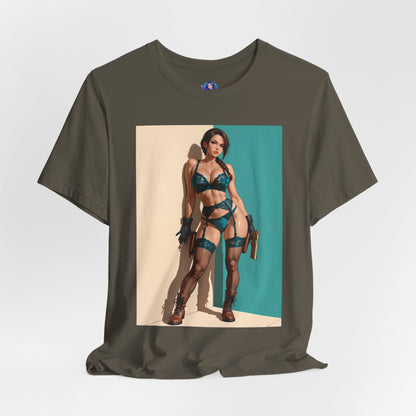 Lara Croft Shirt | Tomb Raider Anime-T-Shirt für Gamer &amp; Sammler | T-Shirt für starke Heldinnen