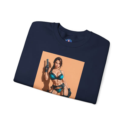 Толстовка з Ларою Крофт, футболка з круглим вирізом Tomb Raiders, одяг для фанатів пригодницьких ігор