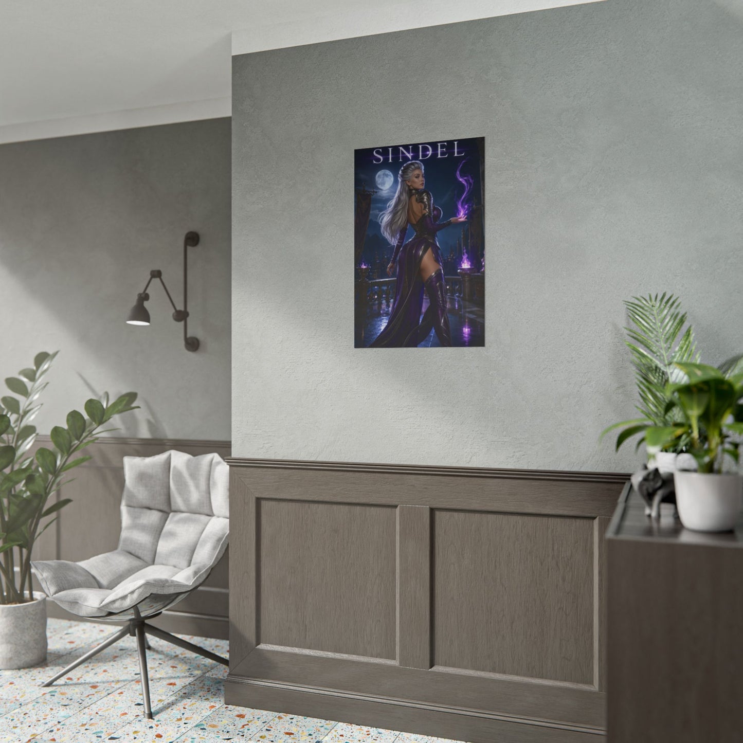 Mortal Kombat Sindel Poster Edenian Queen Wall Art Print Decor