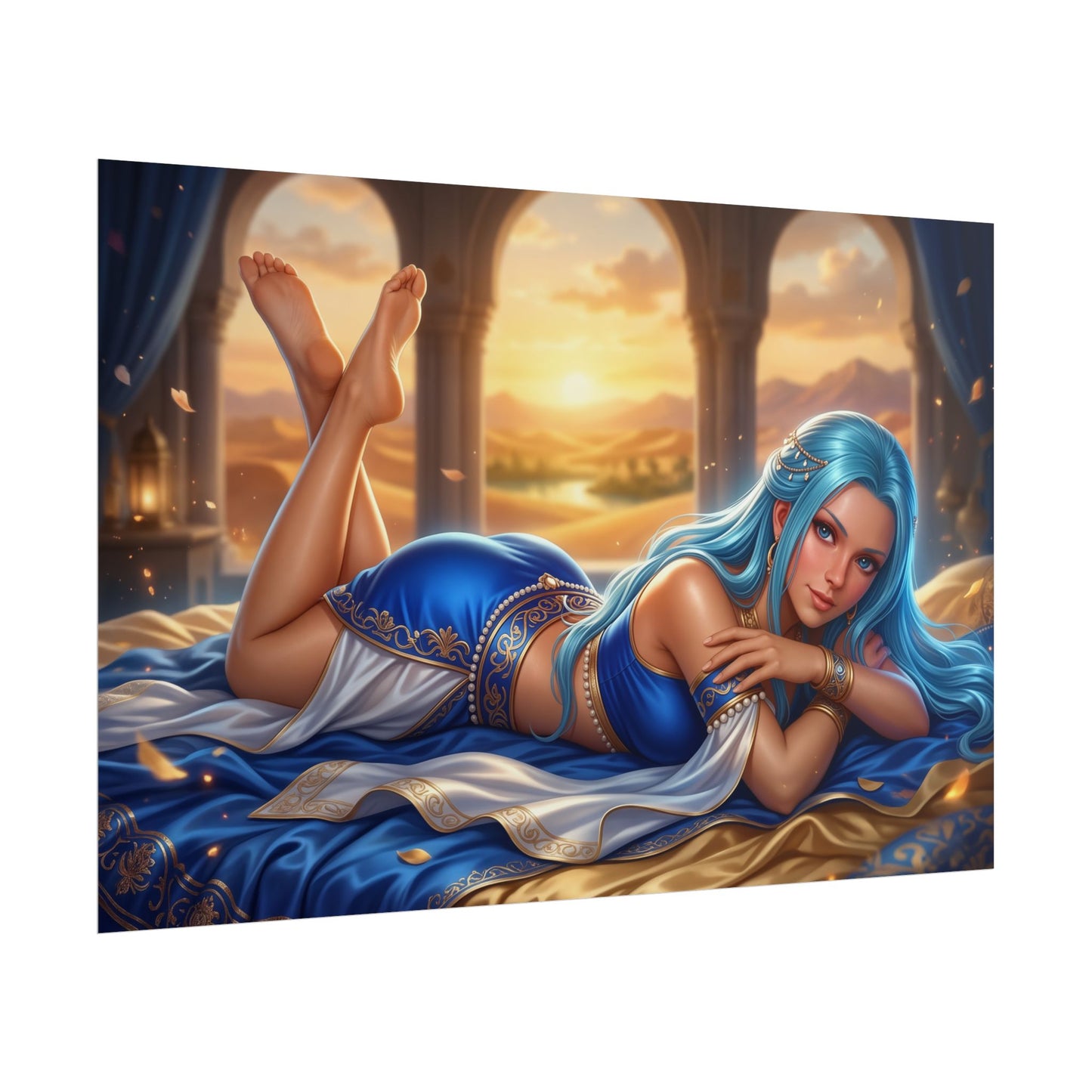 Nefertari Vivi Poster, One Piece Wall Art, Anime Print Decor
