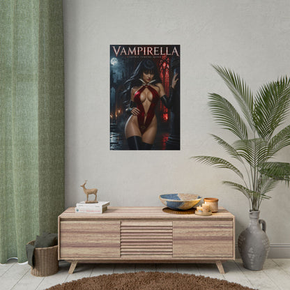 Vampirella Poster, Gothic Wall Art, Horror Print, Bedroom Decor