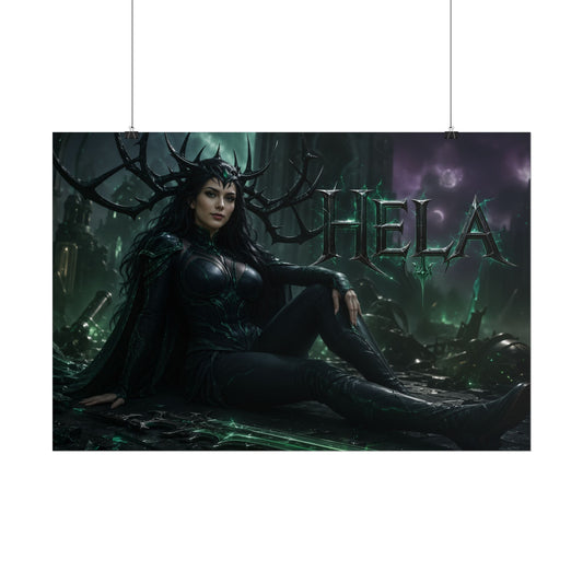 Hela Comic Poster Character Wall Art Collector Room Decor Art Print