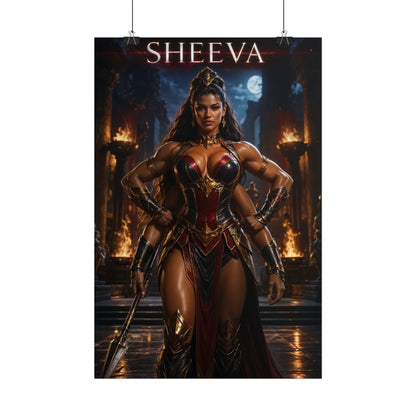 Sheeva MK Poster Mortal Kombat Gaming Wall Art Print Decor