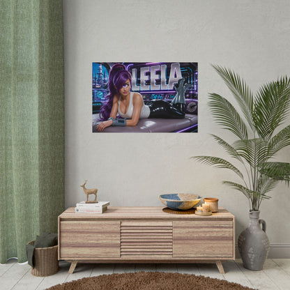 Cartoon Wall Art Turanga Leela Futurama Poster Room Decor Character Print