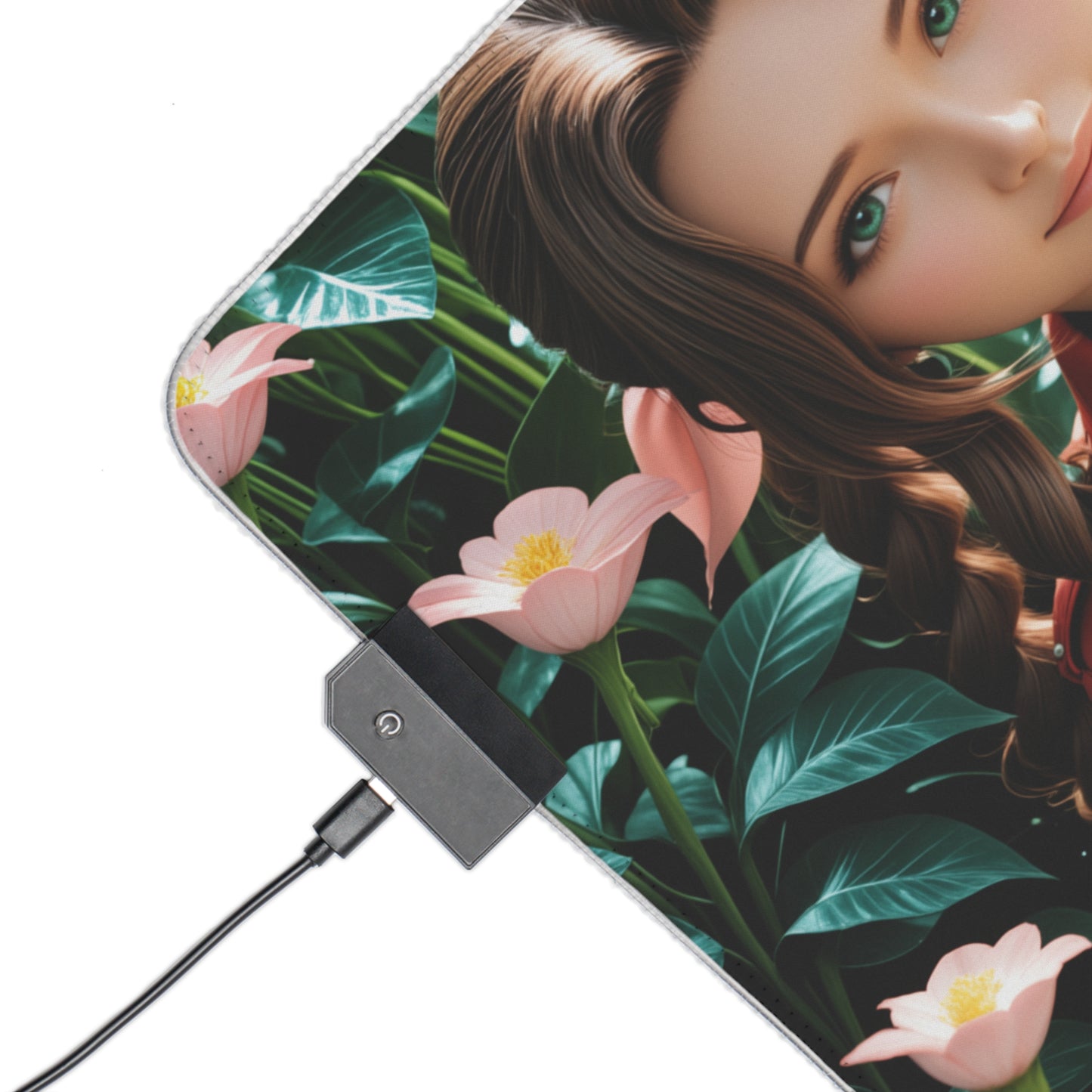 Килимок для столу Aerith – світлодіодний RGB-підсвітлювальний килимок, ігровий комплект для дівчат з аніме Waifu