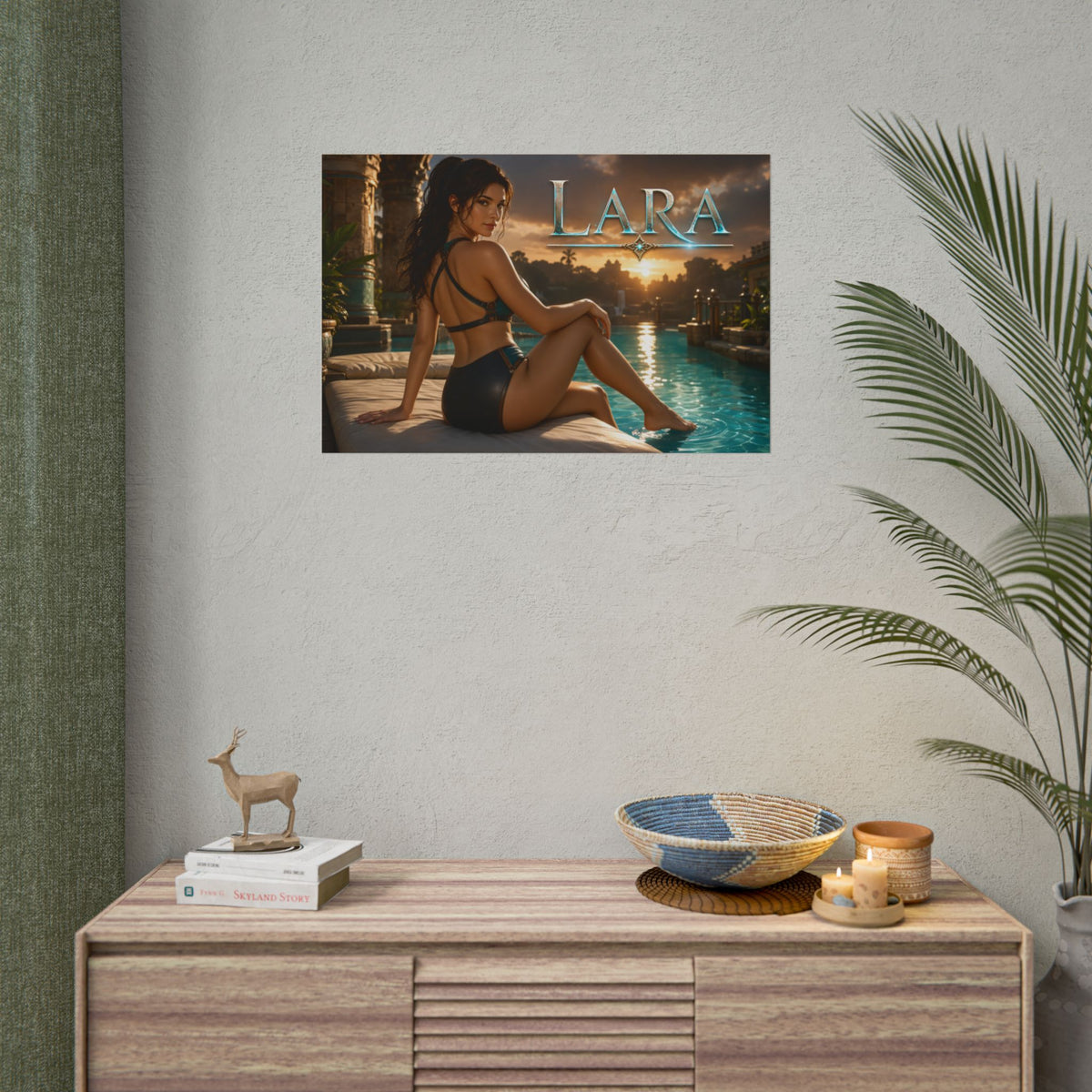 Lara Croft Tomb Raider Gaming Poster Wall Art Gamer Room Decor Collectible Print