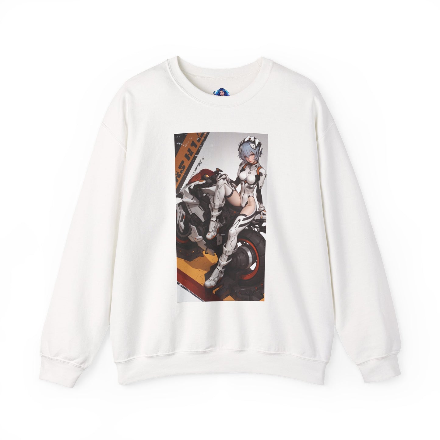 Rei Ayanami Sweatshirt, Evangelion Crewneck, Minimalist Anime Streetwear for Fans