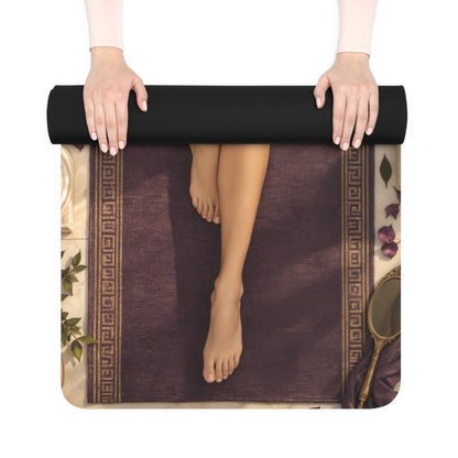 Megara Fitness Yoga Mat with Strap Suede Workout Exercise Mat