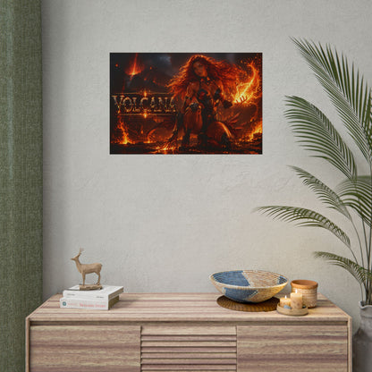 Collector Room Decor Volcana Comic Poster Character Wall Art Gift Print