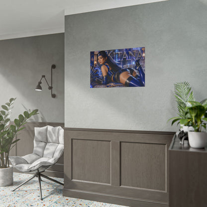 Gaming Wall Art Kitana Mortal Kombat Poster Game Room Decor Gamer Gift Print