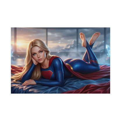 Supergirl Poster, DC Comics Wall Art, Superhero Print Decor