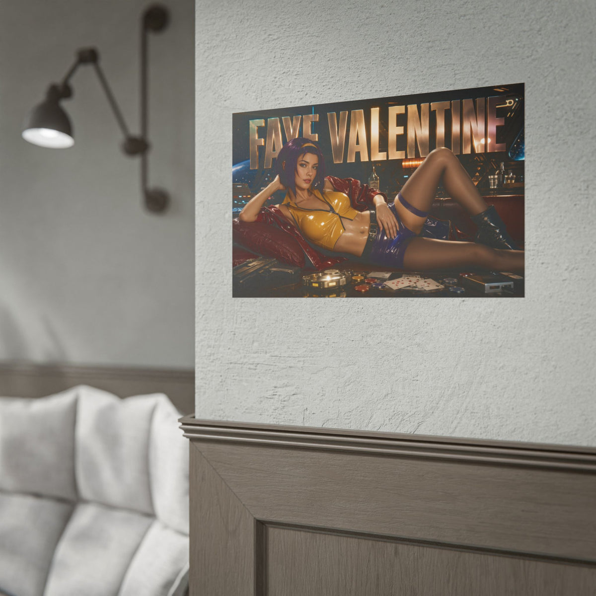 Anime Room Decor Faye Valentine Cowboy Bebop Poster Wall Art Character Print