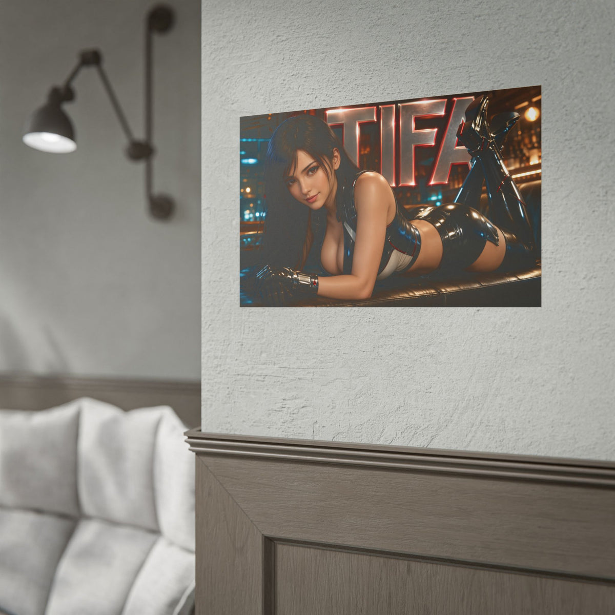 Gaming Wall Art Tifa Lockhart Poster Game Room Decor Gamer Gift Print