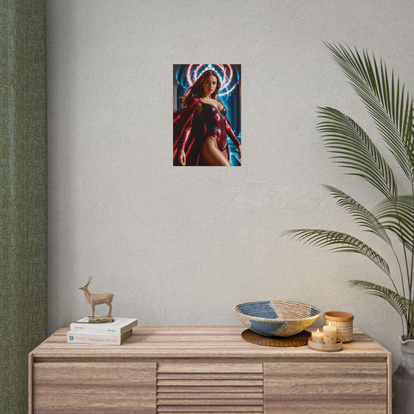 Scarlet Witch Artwork – Dramatic Heroine Poster for Stylish Home Decor