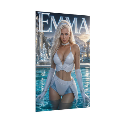 Emma Frost Comic Poster Character Wall Art Collector Room Decor Art Print
