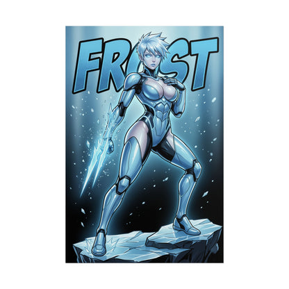 Frost Mortal Kombat Poster, Mortal Kombat Wall Art Print, Ice Fighter Girl Decor, Fighting Game Wall Art, Gamer Gift