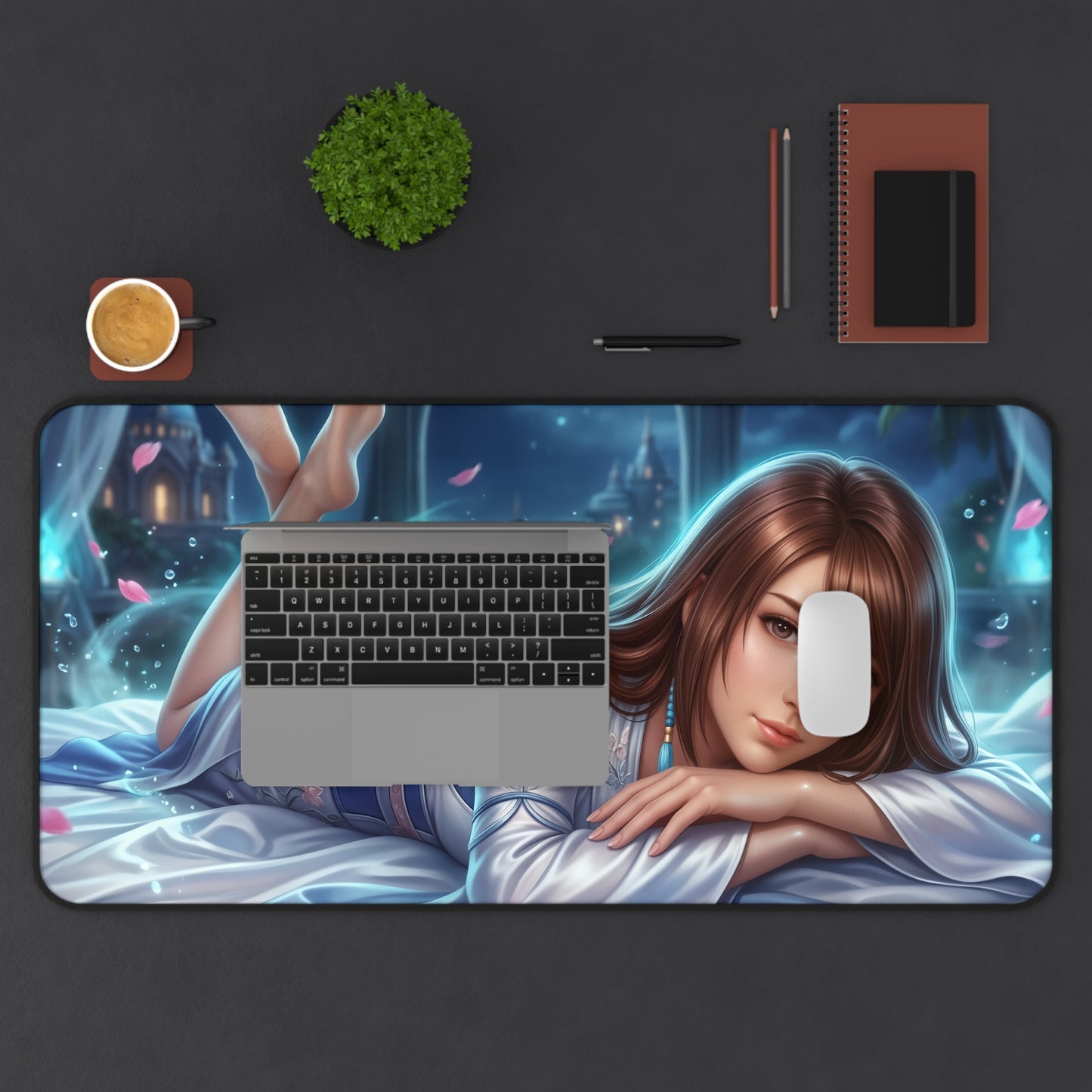 Final Fantasy Mouse Pad, Yuna Desk Mat, Anime Decor XXL