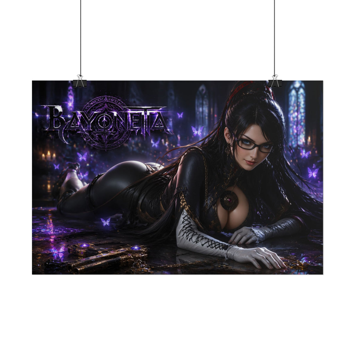 Gaming Wall Art Bayonetta Poster Game Room Decor Gamer Gift Art Print