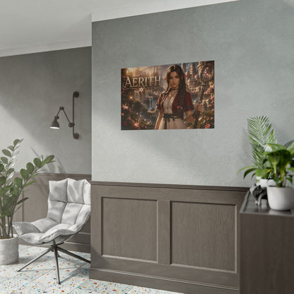 Aerith Gainsborough Character Poster Fantasy Room Wall Decor Collectible Art