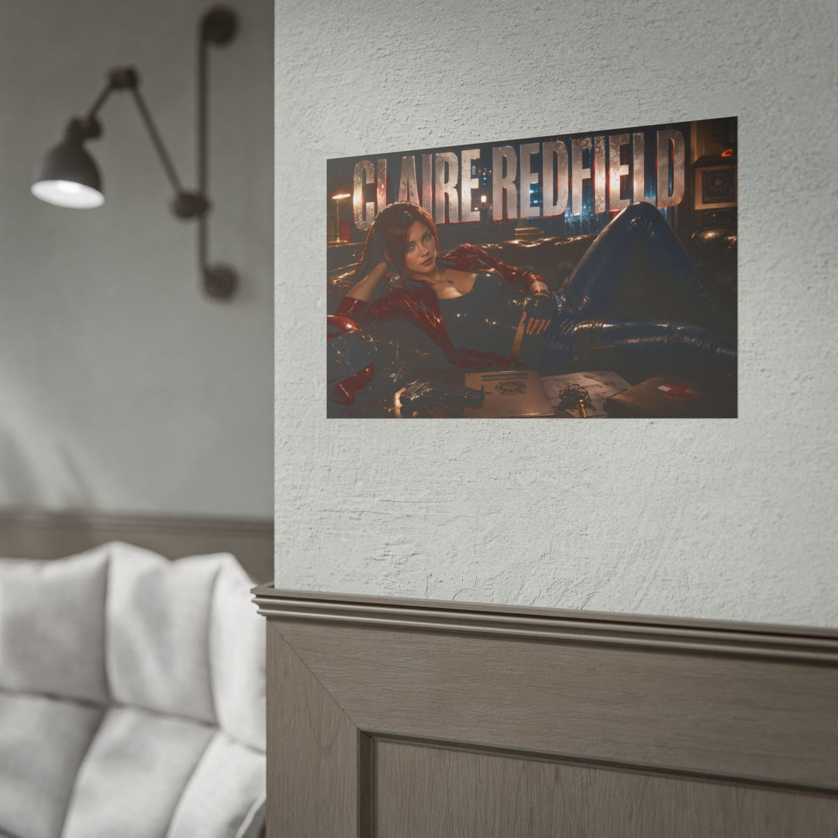 Claire Redfield Resident Evil Poster Gaming Wall Art Gamer Room Decor Art Print