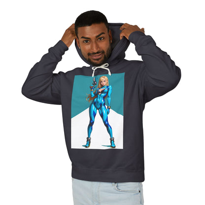 Худі Самус Аран | Худі з науково-фантастичною мисливицею | Пуловер з аніме-бронею