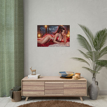 Mai Shiranui Poster, Gaming Wall Art, Anime Print, Pin Up Decor