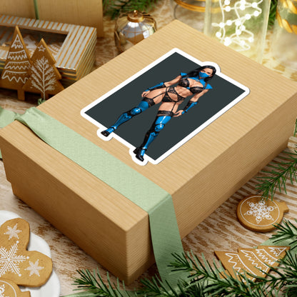 Kitana-Aufkleber – Ninja-Krieger-Vinylaufkleber für Laptops und den Innenbereich