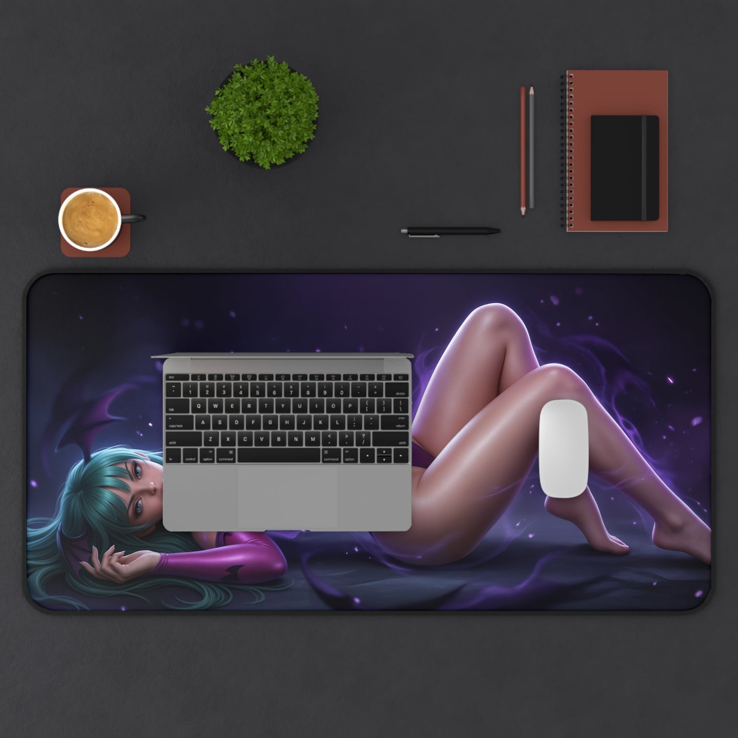 Darkstalkers Mouse Pad, Morrigan Desk Mat, Gamer Gift XXL