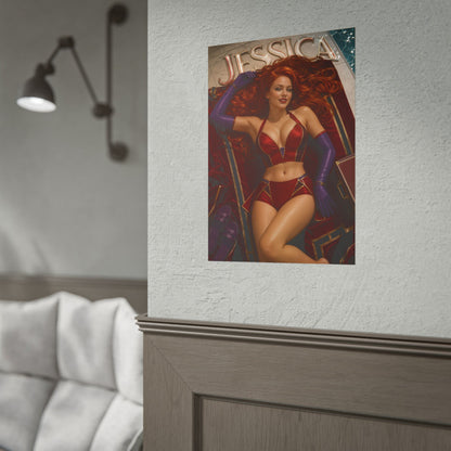 Jessica Cartoon Poster Character Wall Art Room Decor Collectible Print