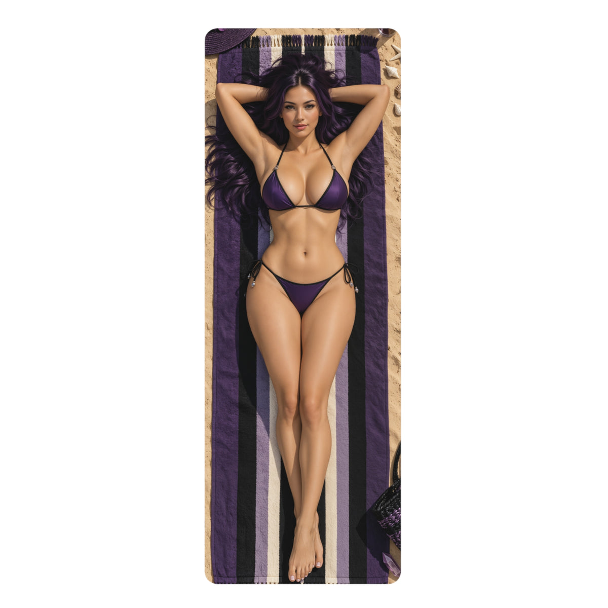 Psylocke Yoga Mat – Sexy Gamer Art Pilates & Workout Mat 24x72