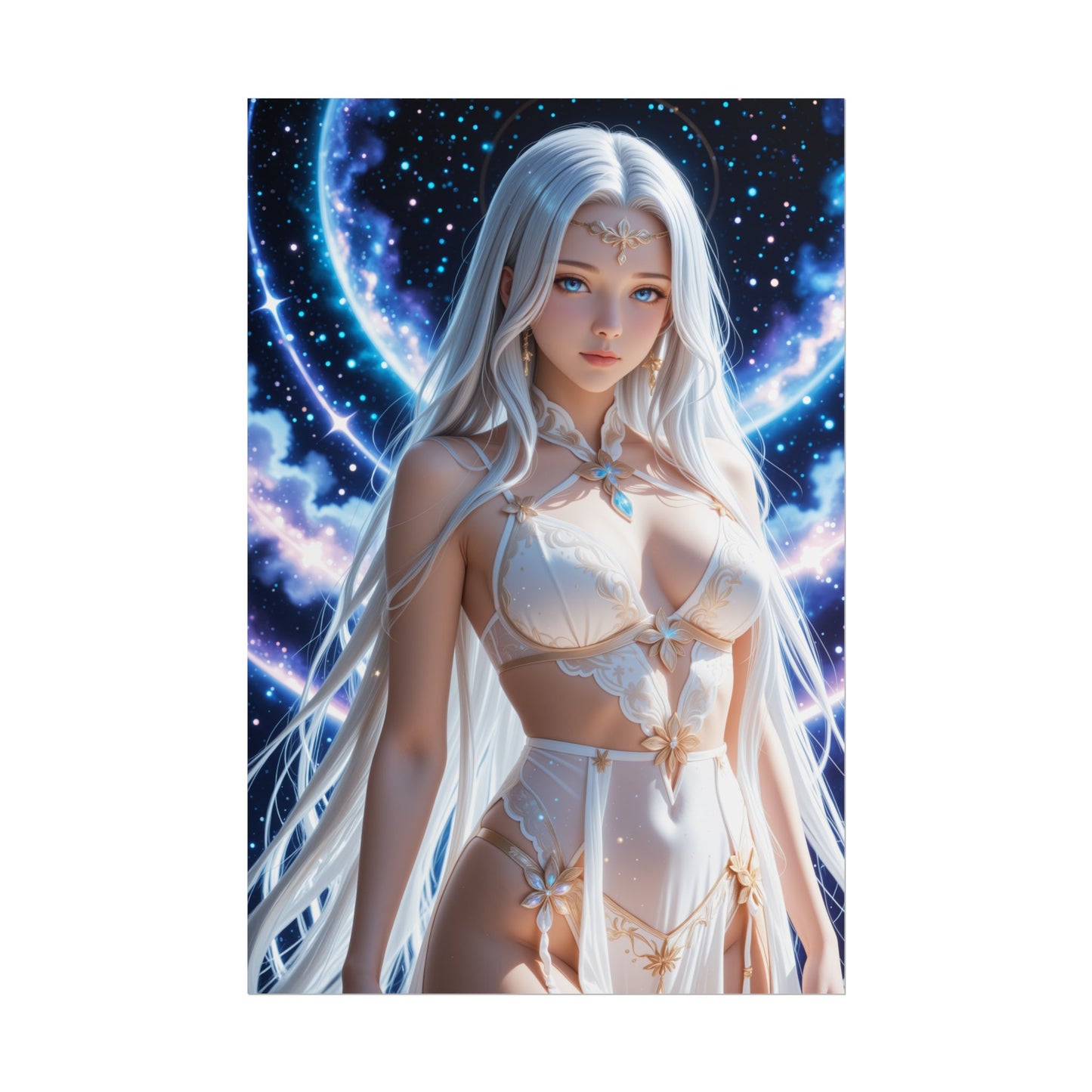 Аніме-постер "Дівчина мрії" | Настінне мистецтво фентезійного вайфу для кімнати отаку або інсталяції