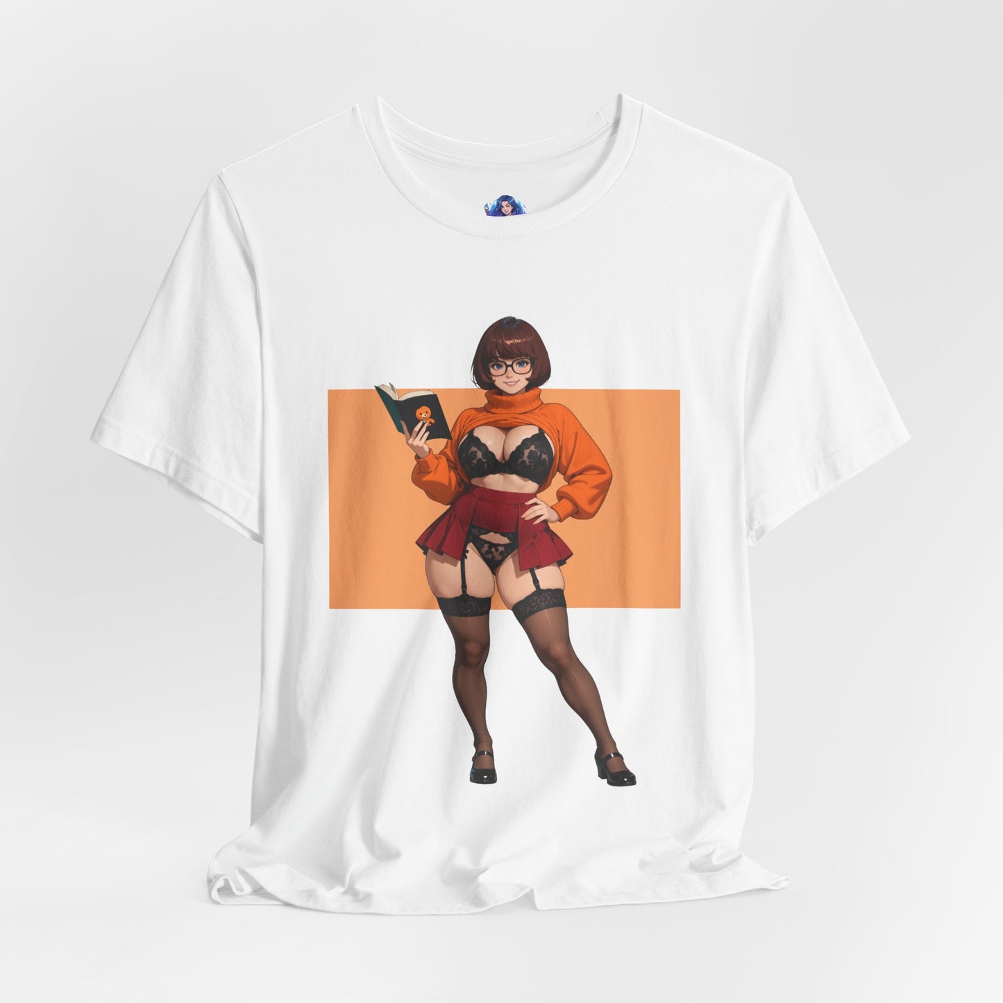 Velma Grafik-T-Shirt | Süßes Nerd-Girl-T-Shirt für Otakus und Retro-Fans | Smart-Heroine-Shirt