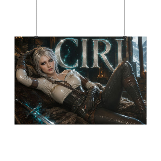 Ciri Character Poster The Witcher Gamer Room Wall Art Collectible Decor