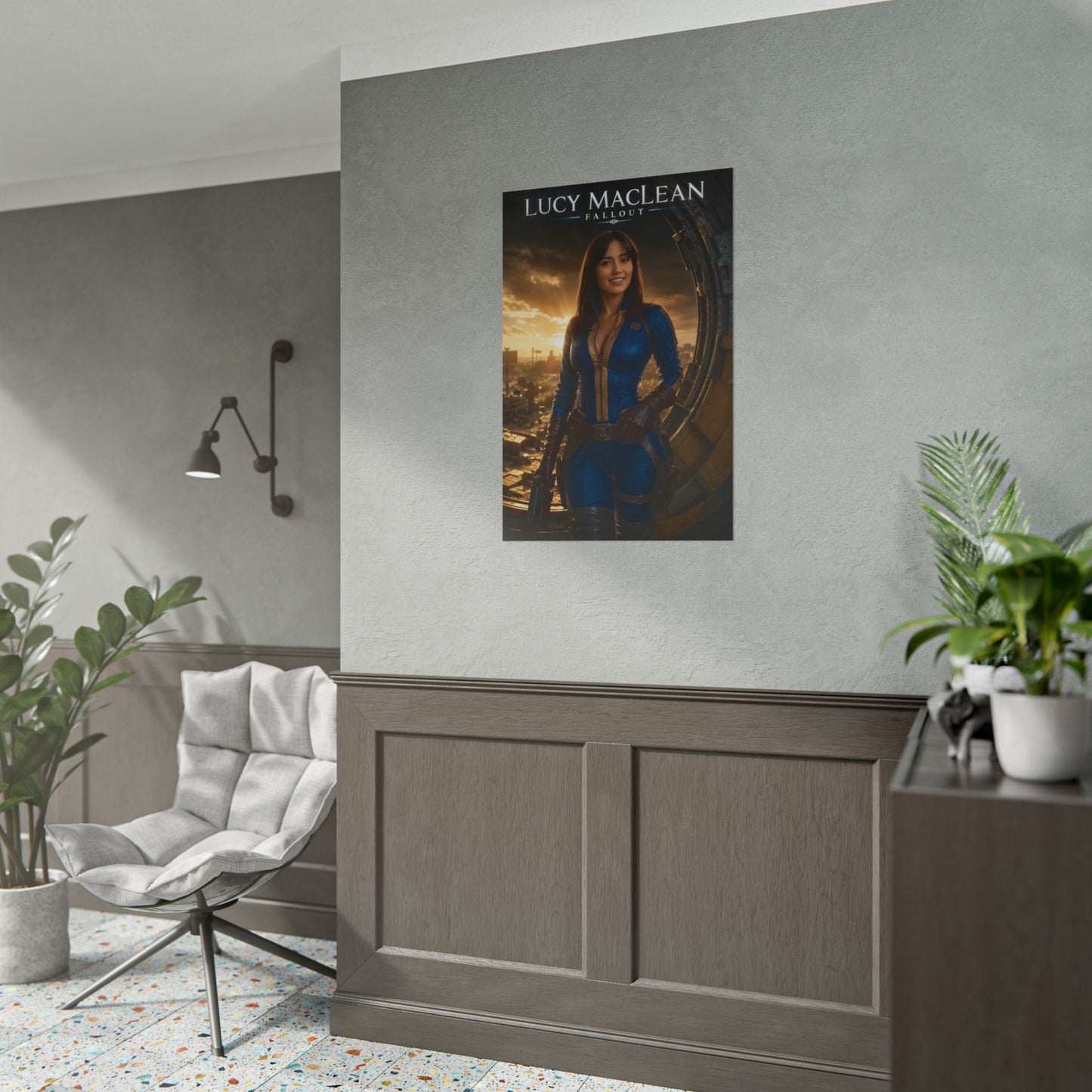Lucy Fallout Poster, Fallout Wall Art, Gaming Print, Post Apocalyptic Decor