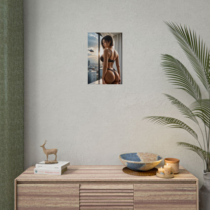 Плакат Ади Вонг, художній принт дівчини з аніме в червоній сукні, декор стіни з шпигункою Вайфу