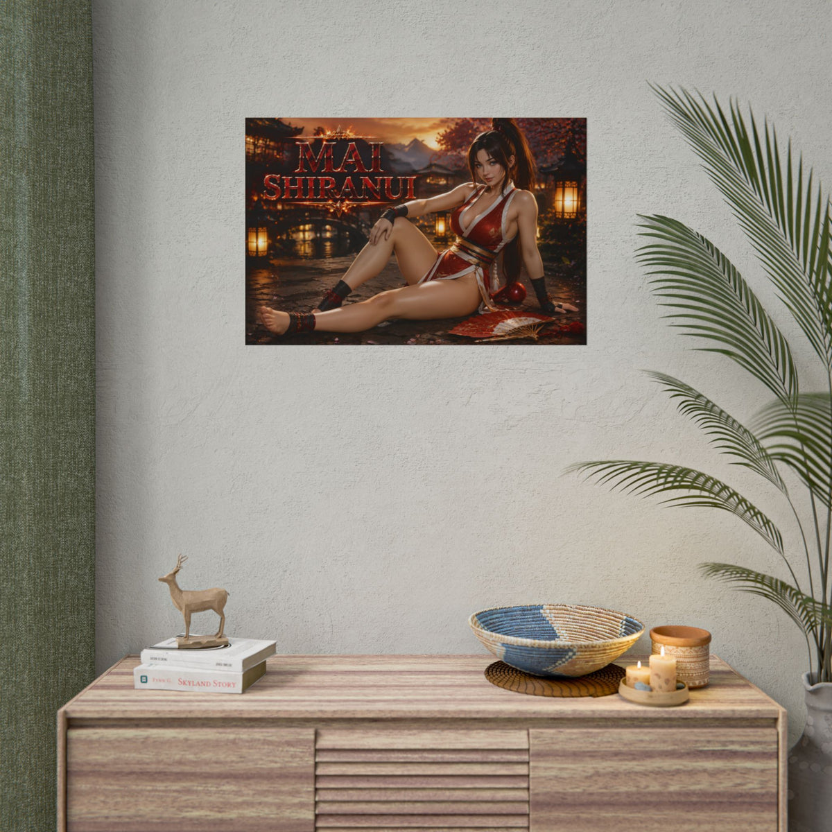 Mai Shiranui King of Fighters Poster Wall Art Character Room Decor Collectible P