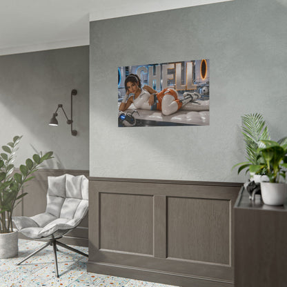 Chell Portal Poster Gaming Wall Art Gamer Room Decor Collectible Print