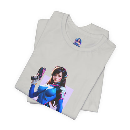 D.Va-T-Shirt | Overwatch-Gamer-Girl-Shirt für Otakus und E-Sport-Fans | Süßes Waifu-Shirt