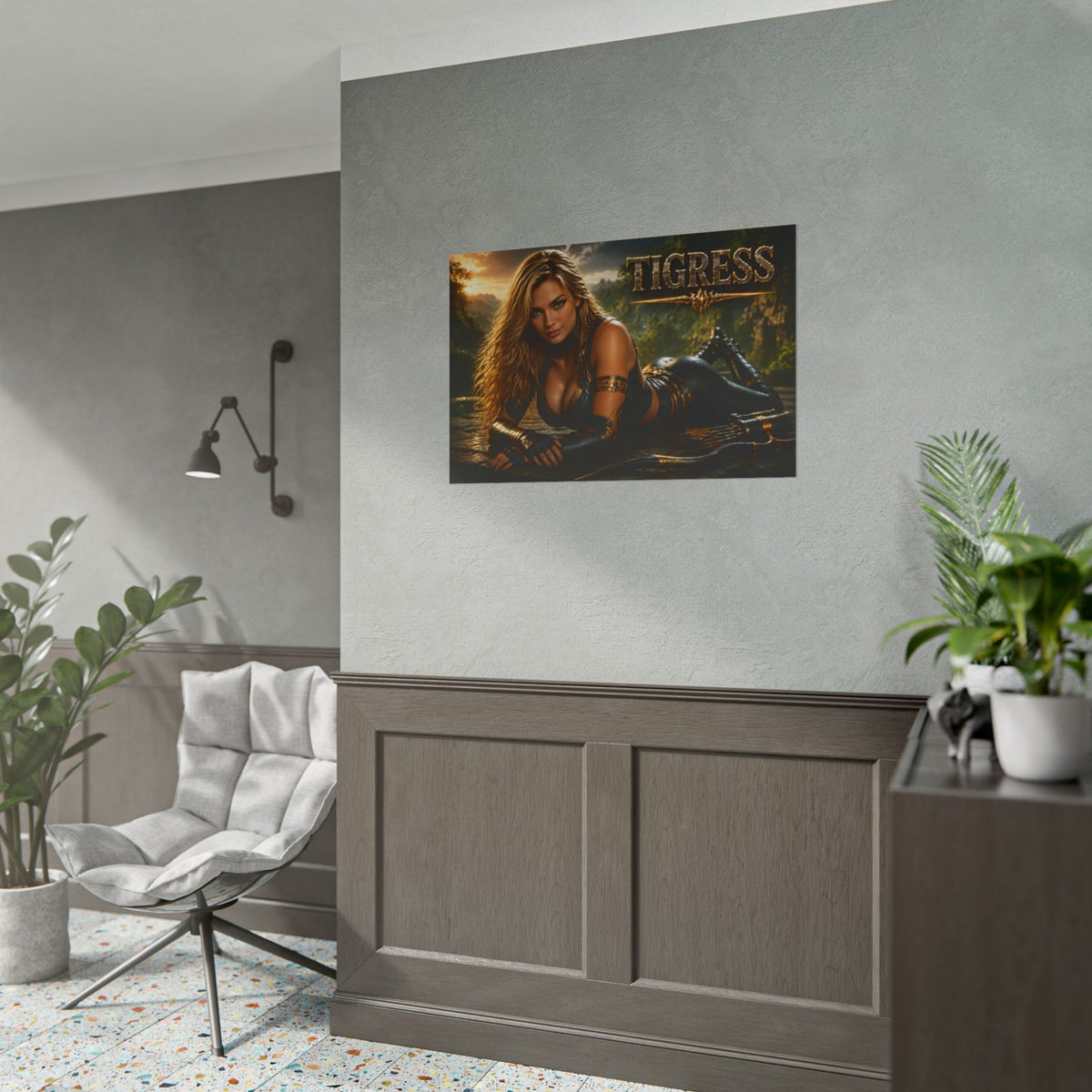 Collector Room Decor Tigress Comic Poster Character Wall Art Gift Print