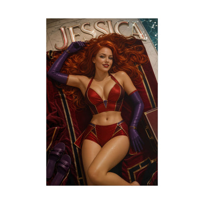 Jessica Cartoon Poster Character Wall Art Room Decor Collectible Print